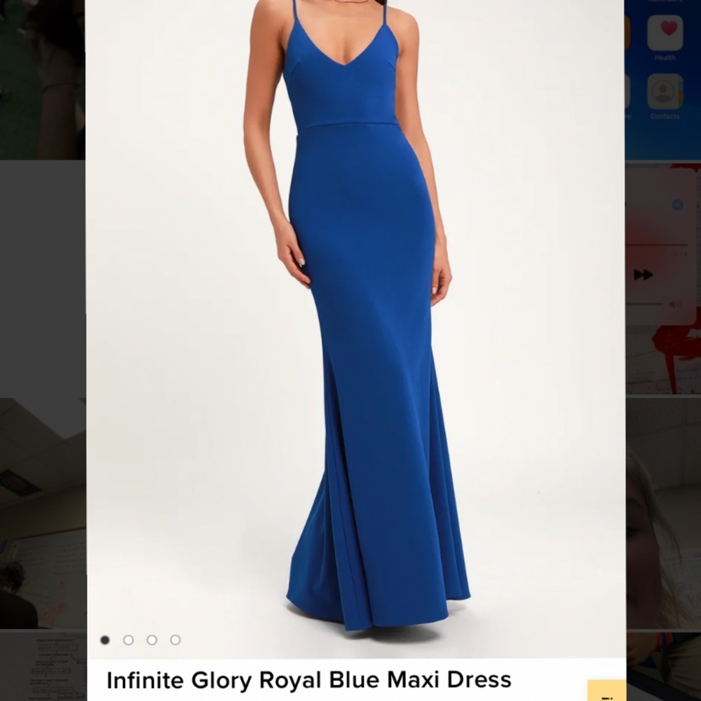 Royal Blue Lulu’s Maxi Dress Size S